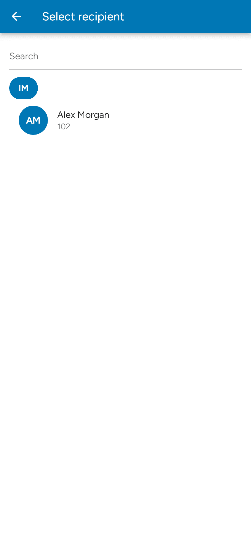 Selecting an instant-message recipient