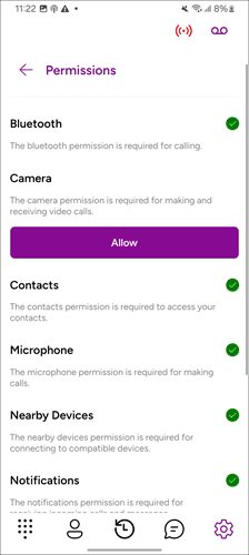 Permissions List